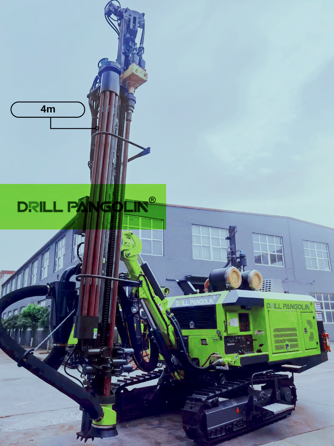DTH full hydraulic crawler rock drilling rig