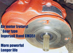 air motor rotary gear motor of ingersoll rand cm351 pneumatic crawler drilling rigs