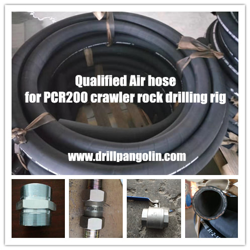air hose for connecting air compressor and crawler drilling rigs
