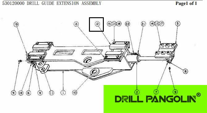 feed motor gearbox assembly_Ingersoll Rand CM351 DTH pneumatic crawler drilling rig_DRILLPANGOLIN