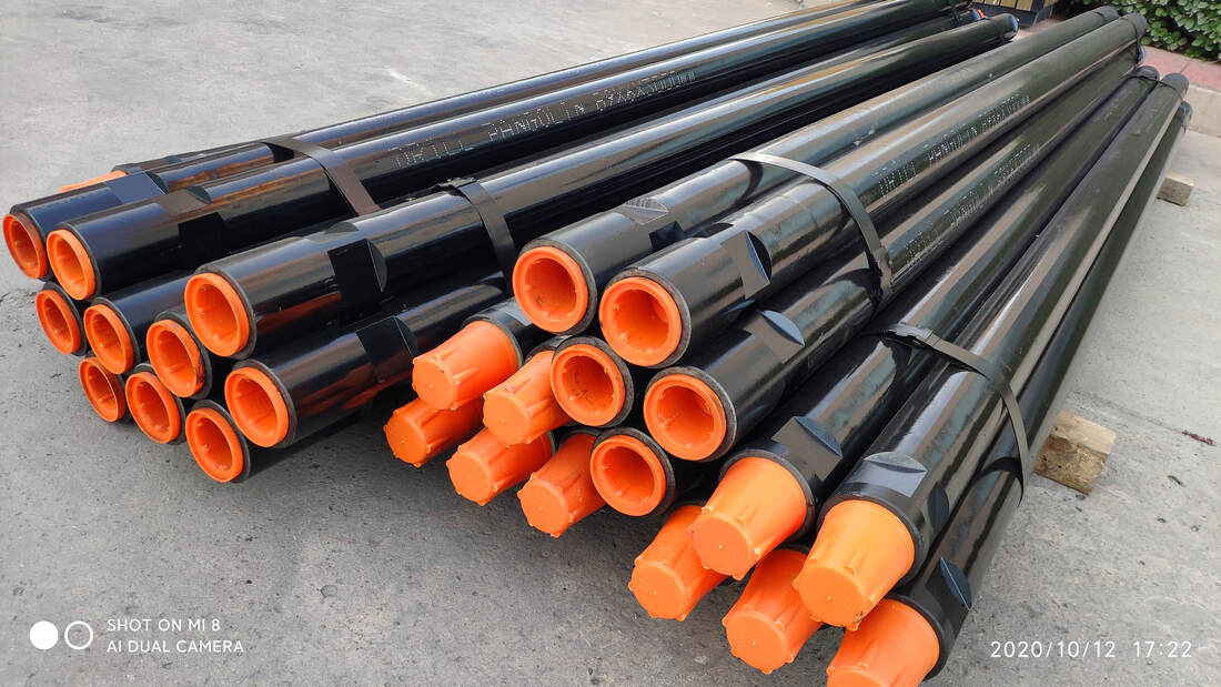DTH drill rod drill pipe for DTH crawler drilling rigs
