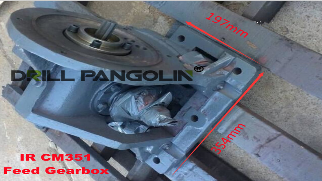 feed gearbox assembly_Ingersoll Rand CM351 DTH pneumatic crawler drilling rig_DRILLPANGOLIN