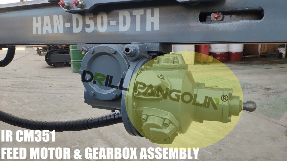Air motor (Feed motor) PN 94079670 for Ingersoll Rand CM351 pneumatic crawler drilling rig