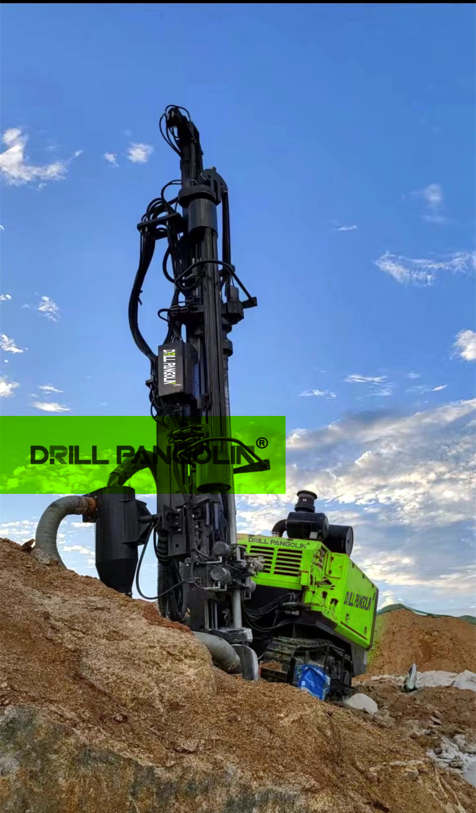KHITAN-930-DTH full hydraulic crawler rock drill rig from the site in Asia
