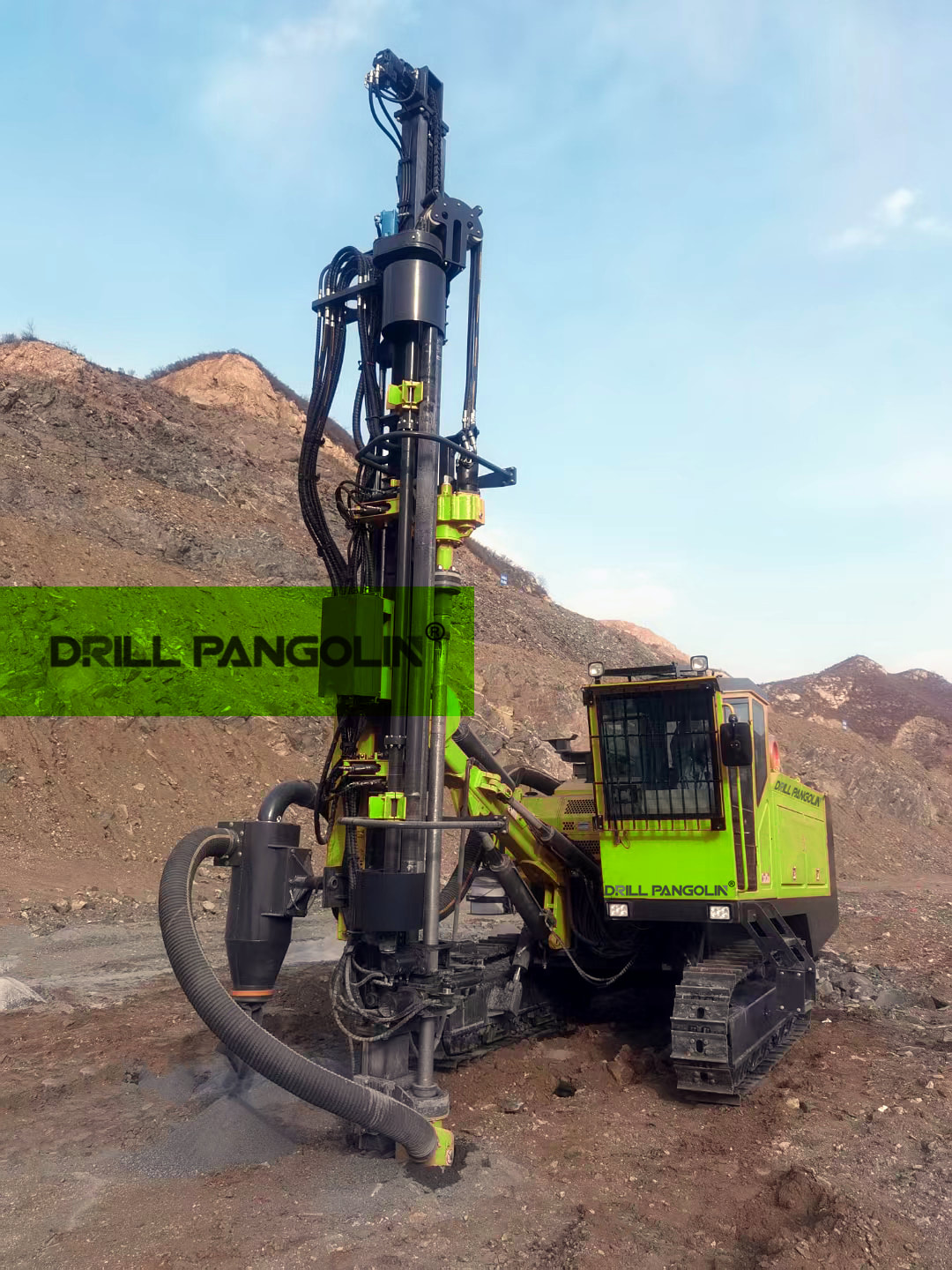 drilling site-khitan960 dth full hydraulic crawler drill rig