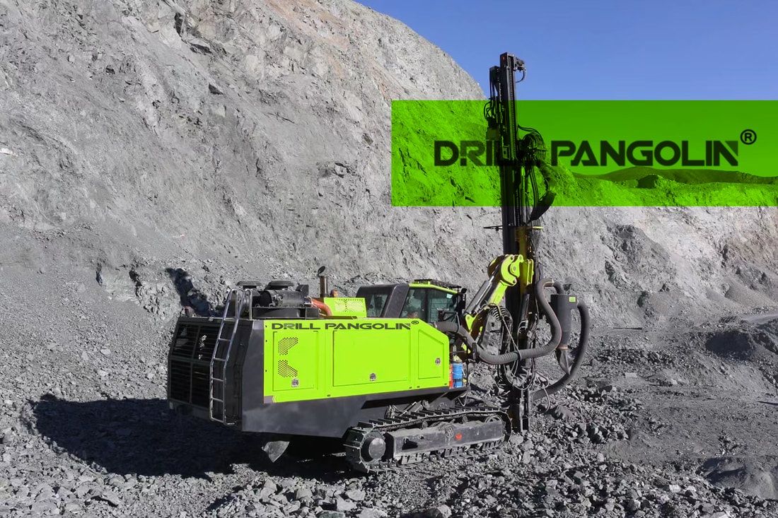 drilling in the site-khitan970-dth full hydraulic crawler drilling rig