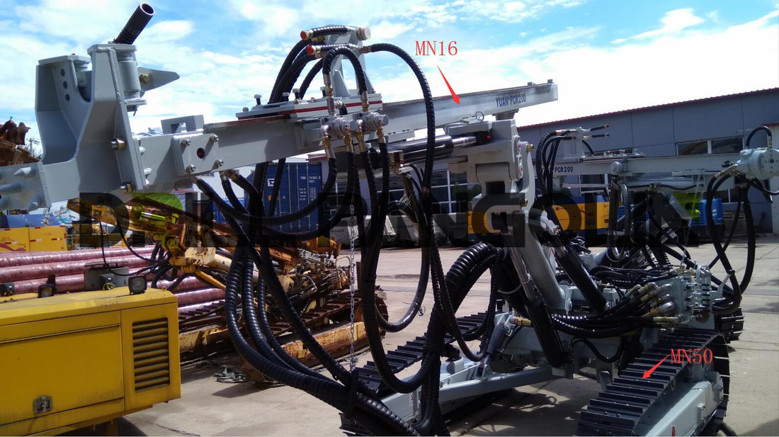 raw material in top hammer drilling rigs