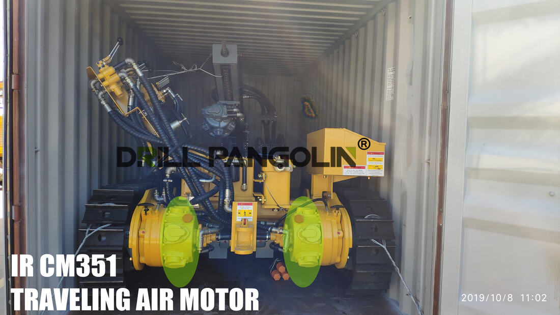 propelling traveling drive air motor of ingersoll rand cm351 dth pneumatic crawler drilling rigs