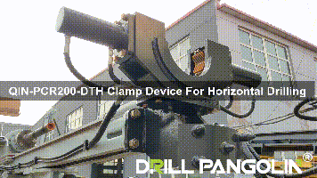 clamping device to QIN-PCR200-DTH pneumatic crawler drilling rig 
