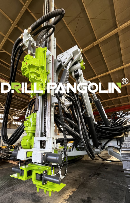PCR200 crawler rock drill rig is upgraded with hydraulic clamp system